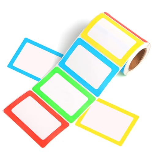 FUNNETOYU Bunte Selbstklebende Namensetiketten Schreibpapier Aufkleber für Preiskennzeichnung Organisation Langlebige Umweltfreundliche Etiketten für Büro Schule Haushalt FUNNETOYU Bunte Selbstklebende Namensetiketten Schreibpapier Aufkleber für Preiskennzeichnung Organisation Langlebige Umweltfreundliche Etiketten für Büro Schule Haushalt von FUNNETOYU