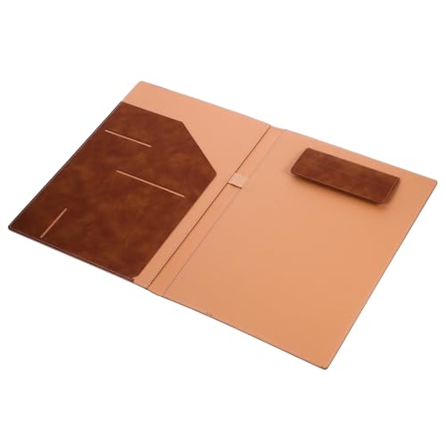 FUNNETOYU Business Portfolio Organizer Multifunktionale Dokumentenmappe aus Braunem Leder mit Magnetverschluss Eleganter Aktenordner für Büro und Interviews Praktische Fächermappe für Männer FUNNETOYU Business Portfolio Organizer Multifunktionale Dokumentenmappe aus Braunem Leder mit Magnetverschluss Eleganter Aktenordner für Büro und Interviews Praktische Fächermappe für Männer von FUNNETOYU