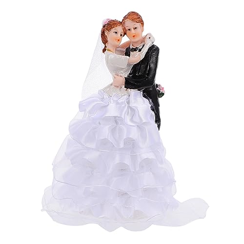 FUNNETOYU Dancing Couple Figurine Hochzeitstorte Dekoration Einzigartige Cake Topper Statue für Hochzeitsfeiern Tisch und Wohnaccessoires Langlebig und Charmant von FUNNETOYU