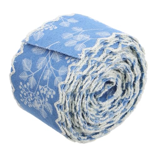 FUNNETOYU Denim Stoffband mit Fransen für Diy Haarschleifen und Bekleidungsdekorationen Breit für Kreative Projekte und Haaraccessoires von FUNNETOYU
