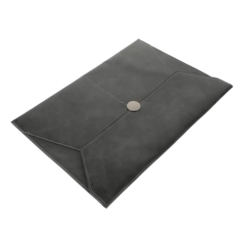 FUNNETOYU Dokumentenmappe aus Kunstleder mit Druckknopf Organizer für Büro Quittungen Karten und Arbeitsunterlagen Hochgradig Widerstandsfähig und Praktisch für Langfristige Nutzung von FUNNETOYU