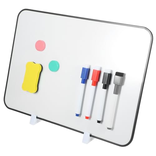 FUNNETOYU Doppelseitiges Whiteboard mit Ständer Magnetisch Abwischbar Tragbare Schreibtafel für Büro Zuhause Kratzfeste Glatte Oberfläche Marker und Radiergummi Zufällige Zufällige Farbe FUNNETOYU Doppelseitiges Whiteboard mit Ständer Magnetisch Abwischbar Tragbare Schreibtafel für Büro Zuhause Kratzfeste Glatte Oberfläche Marker und Radiergummi Zufällige Zufällige Farbe von FUNNETOYU
