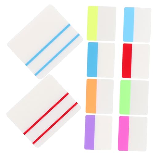 FUNNETOYU Durchscheinende Haftnotizen Bunte Sticky Tabs für Kreative Notizen für Schule Büro und Zuhause Praktische und Wiederverwendbare Memo Aufkleber von FUNNETOYU