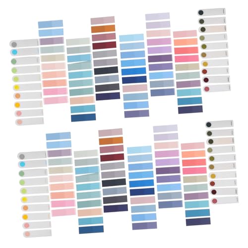 FUNNETOYU Farben Selbstklebende Index Tabs Transparent Haftnotizen Satzmarker Klebezettel für Lesen und Markieren Stark Haftend Leicht Tragbar Praktisch für Büro und Schule FUNNETOYU Farben Selbstklebende Index Tabs Transparent Haftnotizen Satzmarker Klebezettel für Lesen und Markieren Stark Haftend Leicht Tragbar Praktisch für Büro und Schule von FUNNETOYU
