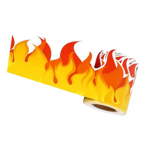 FUNNETOYU Flammenförmiger Pinnwandrand Aufkleber Dekorative Diy Umrandung für Pinnwände Vielseitig Einsetzbar für Klassenzimmer und Partys FUNNETOYU Flammenförmiger Pinnwandrand Aufkleber Dekorative Diy Umrandung für Pinnwände Vielseitig Einsetzbar für Klassenzimmer und Partys von FUNNETOYU
