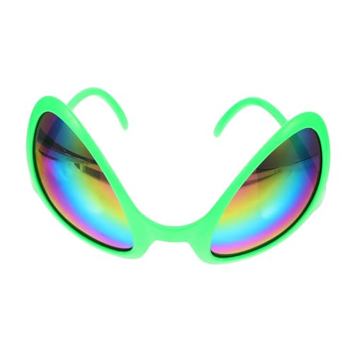 FUNNETOYU Fluoreszierende grüne Sonnenbrille Gläser Space-Party-Brille Stilvoll Verkaufsstand Ausländer Alien-Brille für Männer Alien-Kostüm-Brille Alien-Cosplay-Requisite Partyzubehör pp FUNNETOYU Fluoreszierende grüne Sonnenbrille Gläser Space-Party-Brille Stilvoll Verkaufsstand Ausländer Alien-Brille für Männer Alien-Kostüm-Brille Alien-Cosplay-Requisite Partyzubehör pp von FUNNETOYU