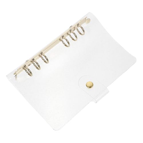 FUNNETOYU Goldener PVC Notizbuch Cover mit Ringen Transparenter Leichter Schutzhülle mit Rutschfester Oberfläche für Reise handbuch Nachfüllbares Notizbuch Schutz gegen Beschädigung FUNNETOYU Goldener PVC Notizbuch Cover mit Ringen Transparenter Leichter Schutzhülle mit Rutschfester Oberfläche für Reise handbuch Nachfüllbares Notizbuch Schutz gegen Beschädigung von FUNNETOYU