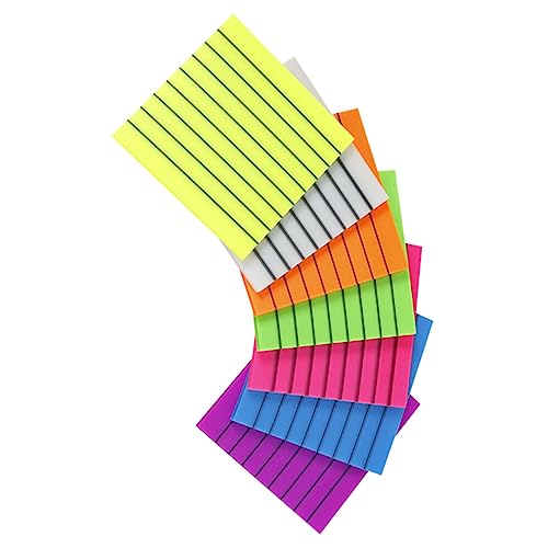 FUNNETOYU Halbtransparente Memo Pads Farbige Durchscheinende Notizzettel für Büro und Haushalt Selbstklebend Abnehmbar für Wichtige Erinnerungen von FUNNETOYU