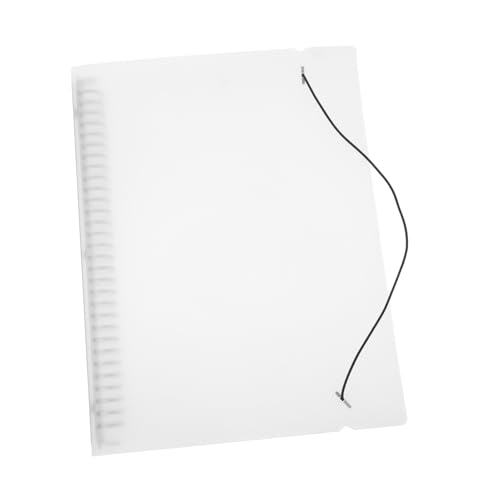 FUNNETOYU Halbtransparente PP Refillable Notepad Cover Mattiert Langlebig Lose Schutzhülle Praktische Binderhülle für Schule Büro Geeignet Design von FUNNETOYU