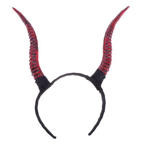 FUNNETOYU Halloween Antilopenhorn Stirnband Leichtes Gothic Haarreif für Party Cosplay und Karneval Kreativer Kopfschmuck Komfortabler Haarschmuck für Halloween Kostüm von FUNNETOYU