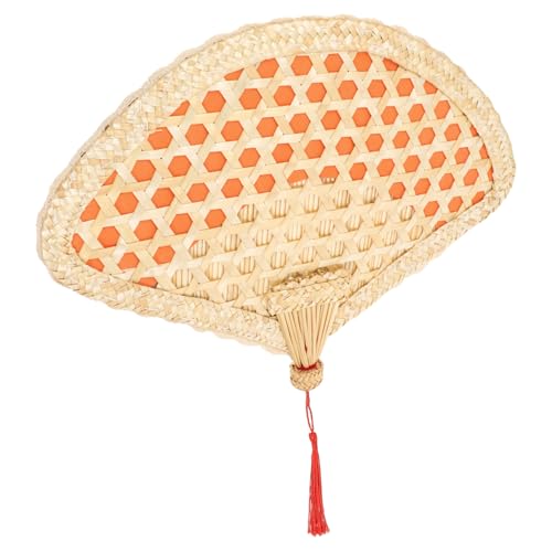 FUNNETOYU Handgefertigter Weidenstroh Fächer Woven Straw Fan für Sommer Traditioneller Handventilator Leicht Bequem für Erwachsene Schöner Sommerbegleiter FUNNETOYU Handgefertigter Weidenstroh Fächer Woven Straw Fan für Sommer Traditioneller Handventilator Leicht Bequem für Erwachsene Schöner Sommerbegleiter von FUNNETOYU