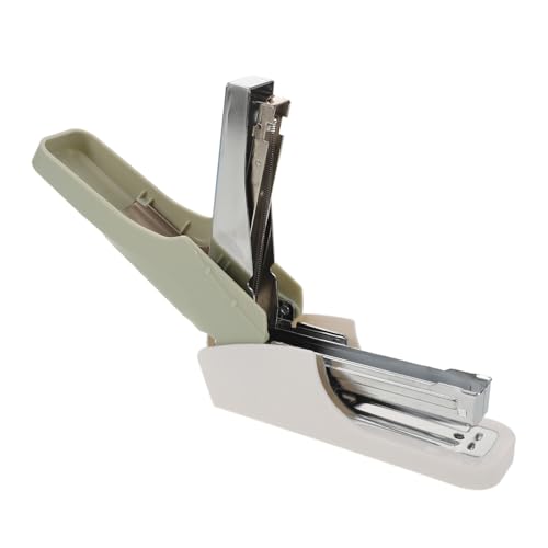 FUNNETOYU Heavy Duty Single Finger Desk Stapler Kompakter Desktop Bindegerät für Bücher und Dicke Papierstapel Leichtes Langlebiges Büro Schulzubehör in Hellgrün FUNNETOYU Heavy Duty Single Finger Desk Stapler Kompakter Desktop Bindegerät für Bücher und Dicke Papierstapel Leichtes Langlebiges Büro Schulzubehör in Hellgrün von FUNNETOYU
