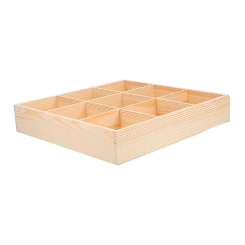 FUNNETOYU Holz Organizer mit Fächern Langlebige Schubladenbox zur Aufbewahrung von Socken Unterwäsche und Accessoires Platzsparend und Effizient für Schrank und Kommode von FUNNETOYU
