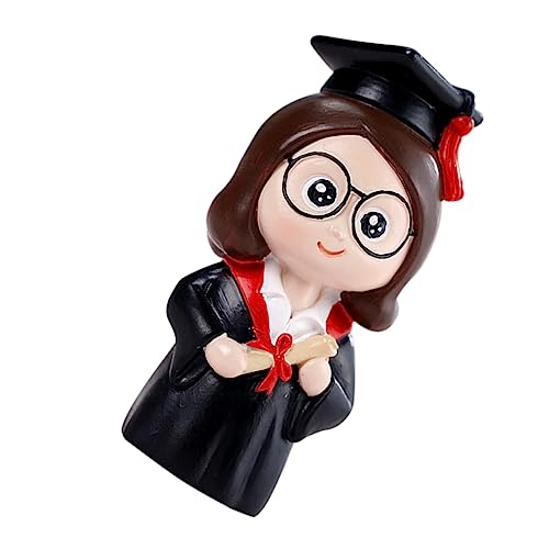 FUNNETOYU Kuchendekoration Backen Kuchendekorationen Karikatur Topper Abschlusstortenverzierungen Funkeln Party Kuchenverzierung Hochzeit Kuchendeckel Puppe Arzt Cartoon-figur Harz von FUNNETOYU