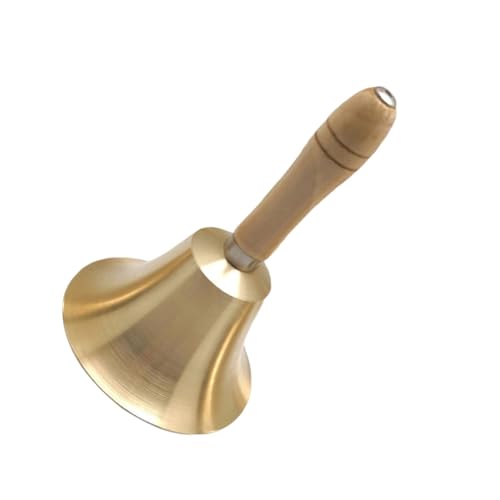 FUNNETOYU Kupfer Handglocke mit Holzgriff Durchmesser Leichte Stabile Servierglocke für Restaurant Party Schule und Weihnachtsfeier Ergonomisch und Poliert FUNNETOYU Kupfer Handglocke mit Holzgriff Durchmesser Leichte Stabile Servierglocke für Restaurant Party Schule und Weihnachtsfeier Ergonomisch und Poliert von FUNNETOYU