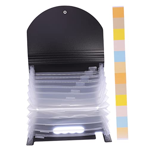 FUNNETOYU Lagiger Fächermappe Organizer mit Erweiterbaren Taschen für Dokumente Rechnungen und Quittungen für Büro Schule und Zuhause von FUNNETOYU