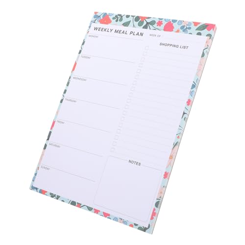 FUNNETOYU Magnetischer Meal Planner für Kühlschrank Wöchentlicher Essensplaner mit Abreißbarer Einkaufsliste Praktische Notizblöcke für und Fitness Küchen Organizer mit Starkem Magnet von FUNNETOYU