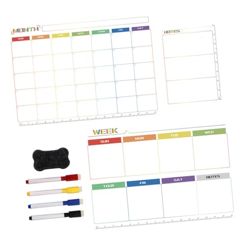 FUNNETOYU Magnetischer Planer Magnettafel Abwischbar mit Stift und Radiergummi Kühlschrank Wochen und Monatsplaner Bunte Tafel für Haushalt Büro Organisation FUNNETOYU Magnetischer Planer Magnettafel Abwischbar mit Stift und Radiergummi Kühlschrank Wochen und Monatsplaner Bunte Tafel für Haushalt Büro Organisation von FUNNETOYU