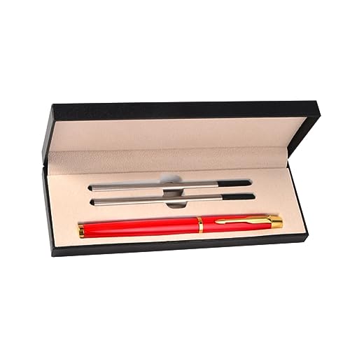 FUNNETOYU Metal Kugelschreiber Ergonomisch Dokumentenecht Glattes Edles für Business Events Lehrer Kollegen Schwarzer Stift Roter Metallhalter FUNNETOYU Metal Kugelschreiber Ergonomisch Dokumentenecht Glattes Edles für Business Events Lehrer Kollegen Schwarzer Stift Roter Metallhalter von FUNNETOYU
