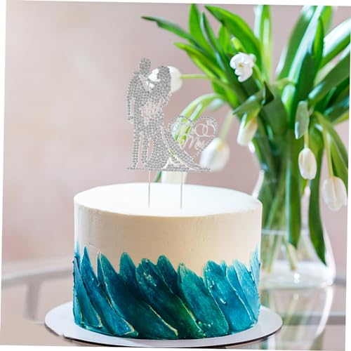FUNNETOYU Mr Mrs Hochzeit Cake Topper Silber Dekorativer Tortenstecker für Hochzeitsfeier Sicher und Einfach Anzuwenden Elegante Tortendeko für Brautpaar Festliche Anlässe FUNNETOYU Mr Mrs Hochzeit Cake Topper Silber Dekorativer Tortenstecker für Hochzeitsfeier Sicher und Einfach Anzuwenden Elegante Tortendeko für Brautpaar Festliche Anlässe von FUNNETOYU