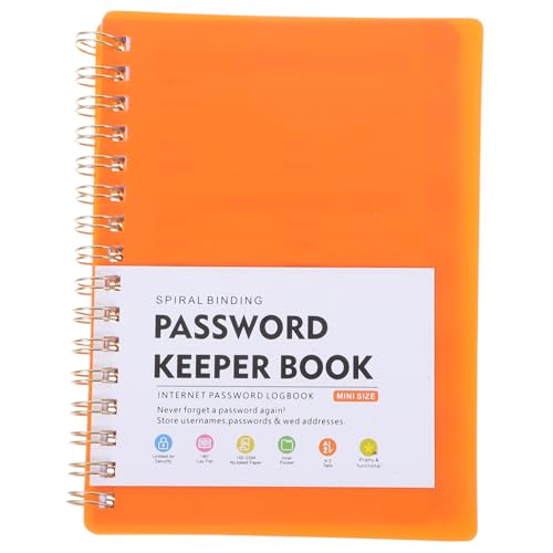 FUNNETOYU Multifunktionales Passwort Notizbuch mit Alphabetischen Registerkarten Passwortverwaltungstagebuch für Übersichtliches Loggen von Webseiten und Zugangsdaten Stabiles Papier von FUNNETOYU