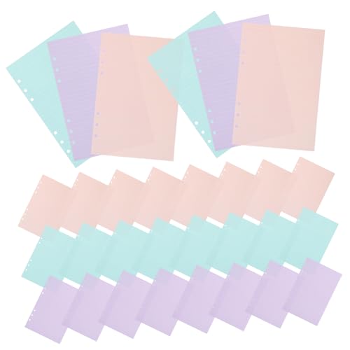 FUNNETOYU Nachfüllpapier Liniert Bunte Innenseiten Flexible Loseblätter Schreibpapier Für Ringbuch Notizbuch Planer Arbeit Studium FUNNETOYU Nachfüllpapier Liniert Bunte Innenseiten Flexible Loseblätter Schreibpapier Für Ringbuch Notizbuch Planer Arbeit Studium von FUNNETOYU