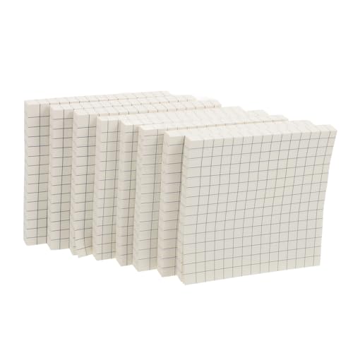 FUNNETOYU Notizbuch Notizbilder klare Notizblöcke klebrig gefüttert Unterlage Blau kleiner Zettelaufkleber Lern-Memo-Aufkleber Notizblock studieren Aufkleber für Büronotizen Papier Weiß von FUNNETOYU