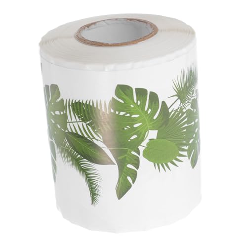 FUNNETOYU Pinnwand Bordürenrolle Tropische Baumblatt Muster Selbstklebend Wasserdichtes Leichtes DIY Dekor für Klassenzimmer Büro Party Zubehör und Scrapbooking von FUNNETOYU