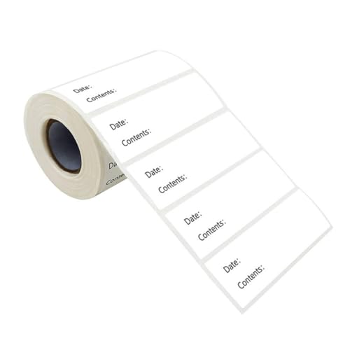 FUNNETOYU Praktische Selbstklebende Datumsaufkleber Wiederablösbare Blanko Etiketten zur Kategorisierung und Beschriftung für Haushalt Kartons Flaschen und Papier von FUNNETOYU