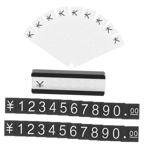 FUNNETOYU Preiswürfel Preisschild Ständer Metall Schwarz für Schmuck Einzelhandel Laden Anzeigewürfel Preisetiketten Display Verkaufsanzeige von FUNNETOYU