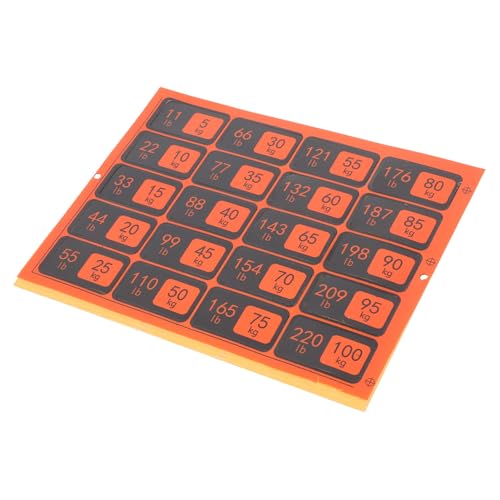 FUNNETOYU Selbstklebende Gewichtsetiketten für Fitnessgeräte Aufkleber Gym Equipment Labels Gewichtsstapel Kennzeichnung für Krafttraining Fitnessstudio Zubehör FUNNETOYU Selbstklebende Gewichtsetiketten für Fitnessgeräte Aufkleber Gym Equipment Labels Gewichtsstapel Kennzeichnung für Krafttraining Fitnessstudio Zubehör von FUNNETOYU
