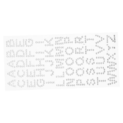 FUNNETOYU Selbstklebende Glitzer Buchstaben Aufkleber Strasssteine für Abschlusskappen Scrapbooks Journale Diamant Schmuckstein Sticker Kreative Bastelverzierung von FUNNETOYU