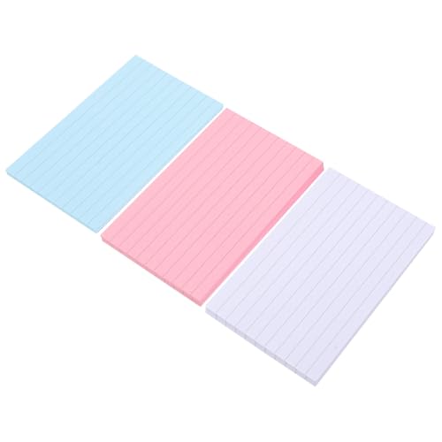 FUNNETOYU Selbstklebende Notizblöcke Linierte Memo Pads in Rosa Haftende Indexkarten für Schule Büro Zuhause Praktische Klebezettel für Schnelle Notizen und Erinnerungen von FUNNETOYU