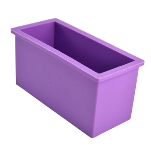 FUNNETOYU Silikon Backform Rechteckig Ofenfeste Mikrowellengeeignete Kuchen Seifenform Wiederverwendbares DIY Backwerkzeug Antihaftbeschichtet Spülmaschinenfest von FUNNETOYU