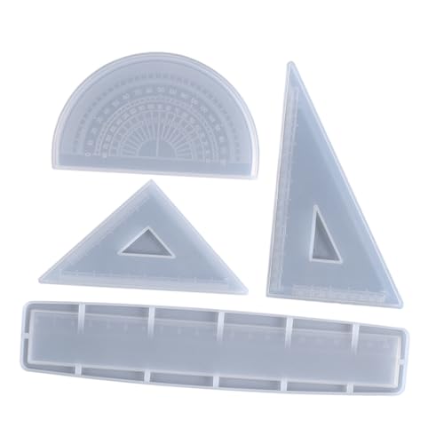 FUNNETOYU Silikonform für Linealherstellung Epoxidharz Gießform für DIY Bastelarbeiten Vielseitig Einsetzbar für Zeichnen und Schneiden Verschiedene Designs von FUNNETOYU