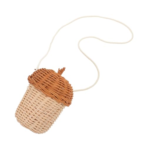 FUNNETOYU Simulierte Rattan -Aufbewahrungstasche handgewebte Tasche Eichel Korbtasche Strandtasche Rattan-Geldbörse aufbewahrungsboxen Handtasche Tannenzapfen Beutel Rattantaschen FUNNETOYU Simulierte Rattan -Aufbewahrungstasche handgewebte Tasche Eichel Korbtasche Strandtasche Rattan-Geldbörse aufbewahrungsboxen Handtasche Tannenzapfen Beutel Rattantaschen von FUNNETOYU
