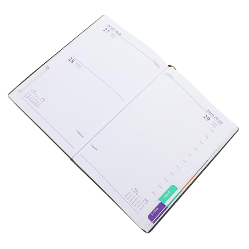 FUNNETOYU Spanischsprachiger Planer Notizblock Multifunktionaler Tages und Monatsplaner Jahresnotizbuch Schwarz Tragbar für Studenten Büro Reisende FUNNETOYU Spanischsprachiger Planer Notizblock Multifunktionaler Tages und Monatsplaner Jahresnotizbuch Schwarz Tragbar für Studenten Büro Reisende von FUNNETOYU