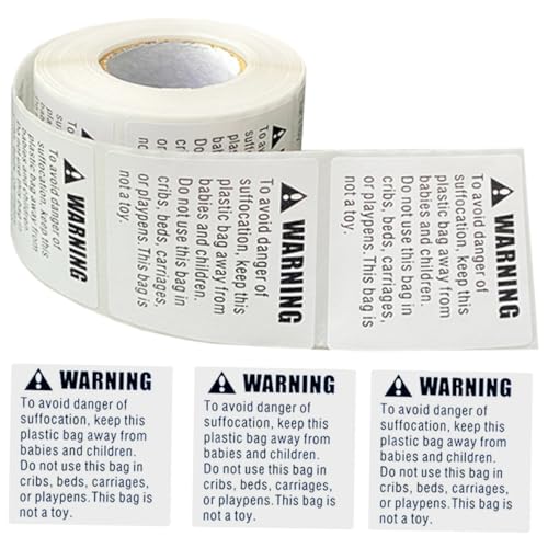 FUNNETOYU Suffocation Warning Sticker Selbstklebende Warnetiketten für Verpackungen Kinderfreundlich Stark Haftend Klare Warnhinweise Schutz vor Erstickungsgefahr FUNNETOYU Suffocation Warning Sticker Selbstklebende Warnetiketten für Verpackungen Kinderfreundlich Stark Haftend Klare Warnhinweise Schutz vor Erstickungsgefahr von FUNNETOYU
