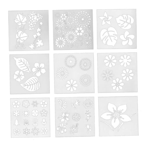FUNNETOYU Teiliges Blumen Schablonen für Kreative Kuchen und Keksdekoration Weiße Backform aus Vielseitig Einsetzbar für DIY Backparty zu Hause von FUNNETOYU