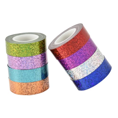 FUNNETOYU Teiliges Glitzer Washi Tape mit Starkem Kleber Holografischem Muster Selbstklebendes Dekoratives Klebeband für DIY Bastelarbeiten Journals Scrapbooking und Festliche Dekorationen FUNNETOYU Teiliges Glitzer Washi Tape mit Starkem Kleber Holografischem Muster Selbstklebendes Dekoratives Klebeband für DIY Bastelarbeiten Journals Scrapbooking und Festliche Dekorationen von FUNNETOYU