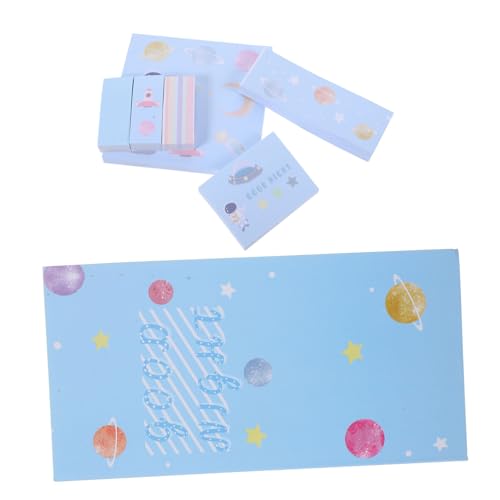 FUNNETOYU Teiliges Memo Sticker Blaues Abreißbare Haftnotizen Klebende Notizzettel aus Kleine Notizblöcke für Büro Schule und Zuhause Praktische Organisation von FUNNETOYU