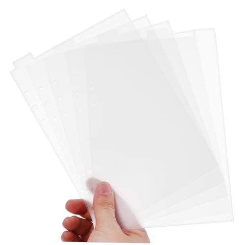 FUNNETOYU Transparente PVC Trennblätter mit Löchern Abnehmbare Notizbuch registerkarten Wasserdichte und Langlebige Ordner teiler für Planer Journale und Lose FUNNETOYU Transparente PVC Trennblätter mit Löchern Abnehmbare Notizbuch registerkarten Wasserdichte und Langlebige Ordner teiler für Planer Journale und Lose von FUNNETOYU