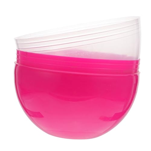 FUNNETOYU Transparente Rosafarbene Kunststoff Eier Für DIY Partys Heim Festival Ei Dekoration Und Ornamente Aufbewahrungslösung Für Kreative Bastelprojekte von FUNNETOYU