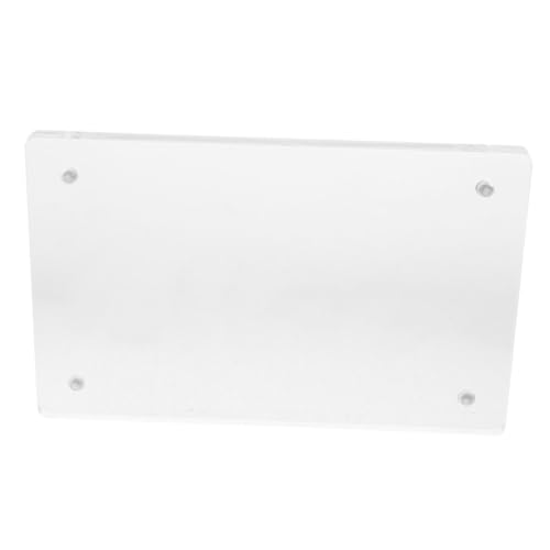 FUNNETOYU Transparenter Acryl Displayständer mit Magnetrückseite Doppelseitiger Bilderrahmen für Visitenkarten Schilderhalter und Sticker Eleganter Vielseitiger Tischaufsteller für Büro und FUNNETOYU Transparenter Acryl Displayständer mit Magnetrückseite Doppelseitiger Bilderrahmen für Visitenkarten Schilderhalter und Sticker Eleganter Vielseitiger Tischaufsteller für Büro und von FUNNETOYU