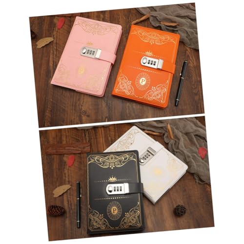 FUNNETOYU Vintage Stil Notizbuch mit Zahlenschloss PU Abdeckungen Abschließbares Tagebuch Journal Blanko zum Schreiben und Zeichnen Handliches Format als Orange FUNNETOYU Vintage Stil Notizbuch mit Zahlenschloss PU Abdeckungen Abschließbares Tagebuch Journal Blanko zum Schreiben und Zeichnen Handliches Format als Orange von FUNNETOYU