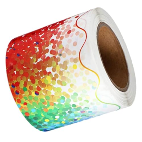 FUNNETOYU Wellenförmige Dekorationsbordüre Selbstklebende Sticker für Pinnwände Bunte Punkte für Klassenzimmer Partys und Kreative Projekte FUNNETOYU Wellenförmige Dekorationsbordüre Selbstklebende Sticker für Pinnwände Bunte Punkte für Klassenzimmer Partys und Kreative Projekte von FUNNETOYU
