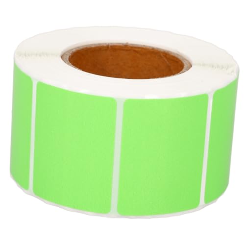 FUNOMOCYA 1 Rolle Farbiges Thermopapier Aufkleberdruckpapier Aufkleberdruckerpapier Etiketten für Thermodrucker etikettenpapier adressetiketten Preisaufkleber Aufkleberpapier bedrucken Green von FUNOMOCYA