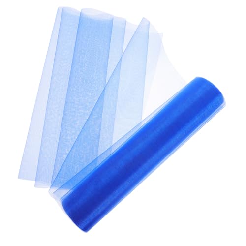 FUNOMOCYA 1 Rolle Organzastoff Geburtstag Schleife Bänder zum Verpacken weißes Organzaband Band umwickeln seidenband ribbon ripsband geschenkpapier bögen DIY liefert Hochzeits-Mesh-Band Blue FUNOMOCYA 1 Rolle Organzastoff Geburtstag Schleife Bänder zum Verpacken weißes Organzaband Band umwickeln seidenband ribbon ripsband geschenkpapier bögen DIY liefert Hochzeits-Mesh-Band Blue von FUNOMOCYA