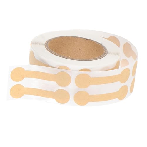 FUNOMOCYA 1 Rolle Selbstklebende Schmuck Preisschilder aus Kraftpapier für Ringe und Ohrringe Leere Etiketten für Preisangaben Geschenkverpackungen und Schmuckpräsentation von FUNOMOCYA