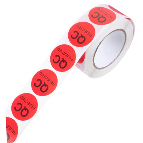 FUNOMOCYA 1 Rollqualität Steuert Aufkleber Mit Schwarzem Text Rundem Klebstoff Qc -etiketten Für Die Produktinspektion Einfach Zu Wenden Qualitätstestaufklebern Für Lagerversorgungen Und FUNOMOCYA 1 Rollqualität Steuert Aufkleber Mit Schwarzem Text Rundem Klebstoff Qc -etiketten Für Die Produktinspektion Einfach Zu Wenden Qualitätstestaufklebern Für Lagerversorgungen Und von FUNOMOCYA